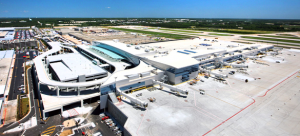 Aerial view of airport